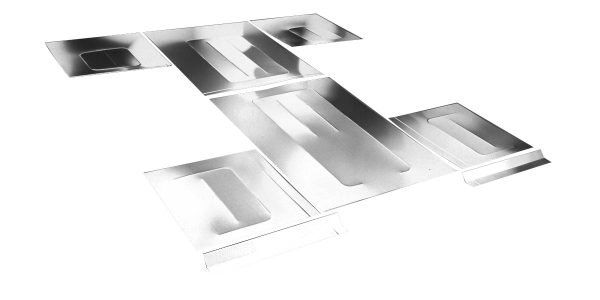 C/E8040 .040 ALUMINUM LADDER BAR REAR FLOOR KIT