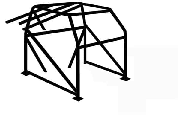 C/E0600 -10-Pt. Roll Cage: 1-3/4" x .134" Mild Steel