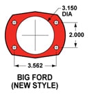 WIL140-2119 -HD REAR BRAKES - BIG FORD NEW STYLE ENDS