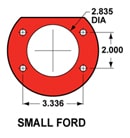 WIL140-0262 -HD REAR BRAKES - SMALL FORD ENDS