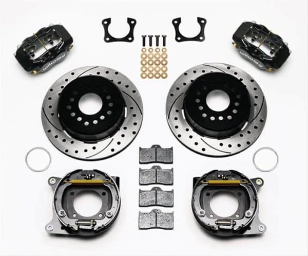 WIL140-7147-D - Olds/Pontiac, Wilwood Pro Street Brakes w/ Parking Brake