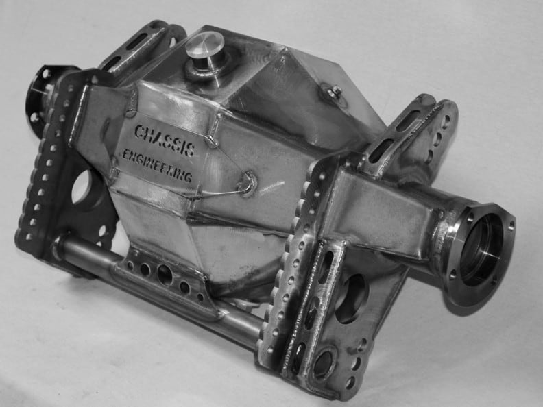 SPL -Factory Welded Four Link Brackets Welded to a Ford 9" Housing (Option)